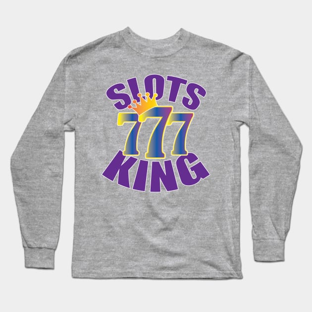 Slot Machine Design | Original Slots King Long Sleeve T-Shirt by TeesByJay